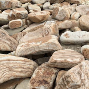 Бутовый галтованный тигровый желтый